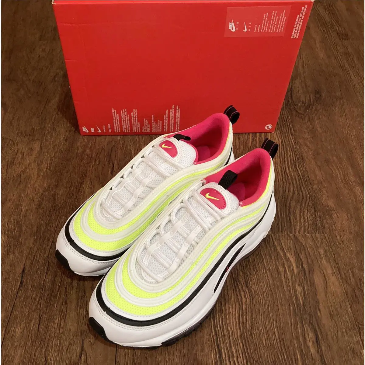 Nike shoes - Nike Air Max 97 - Air Max - CJ9978 100 - White Rush / Pink / Volt (UPC: 193149713334) 0