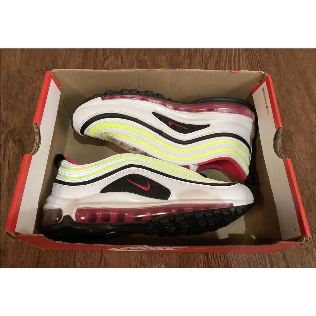 Nike shoes - Nike Air Max 97 - Air Max - CJ9978 100 - White Rush / Pink / Volt (UPC: 193149713334) 4