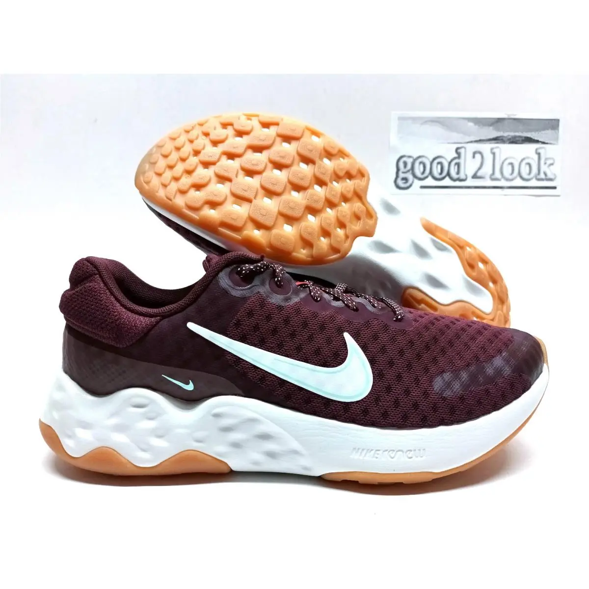 Nike Renew Ride 3 Burgundy Crush/summit White Size Women`s 7.5 DC8184-601