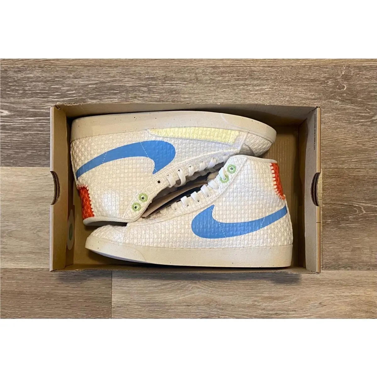 Nike Blazer Mid 77 `hemp Sail University Blue’ DV2173-100 Women`s Size 7