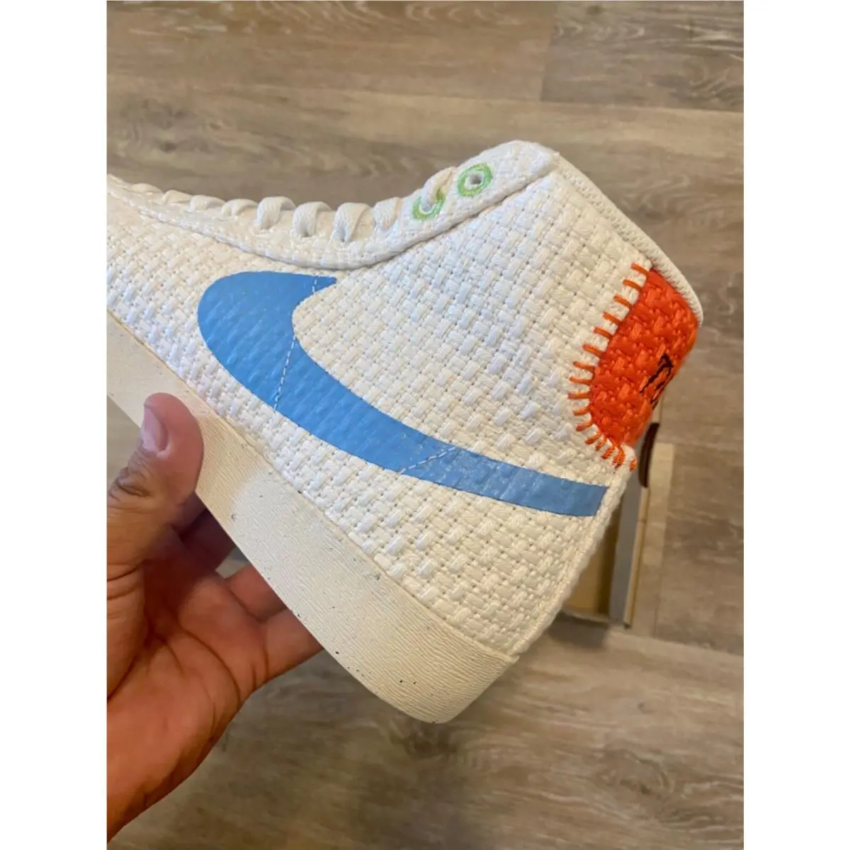 Nike shoes - Nike Blazer Mid `77 Next Nature - DV2173-100 - Sail-University Blue (UPC: 195870584269) 1