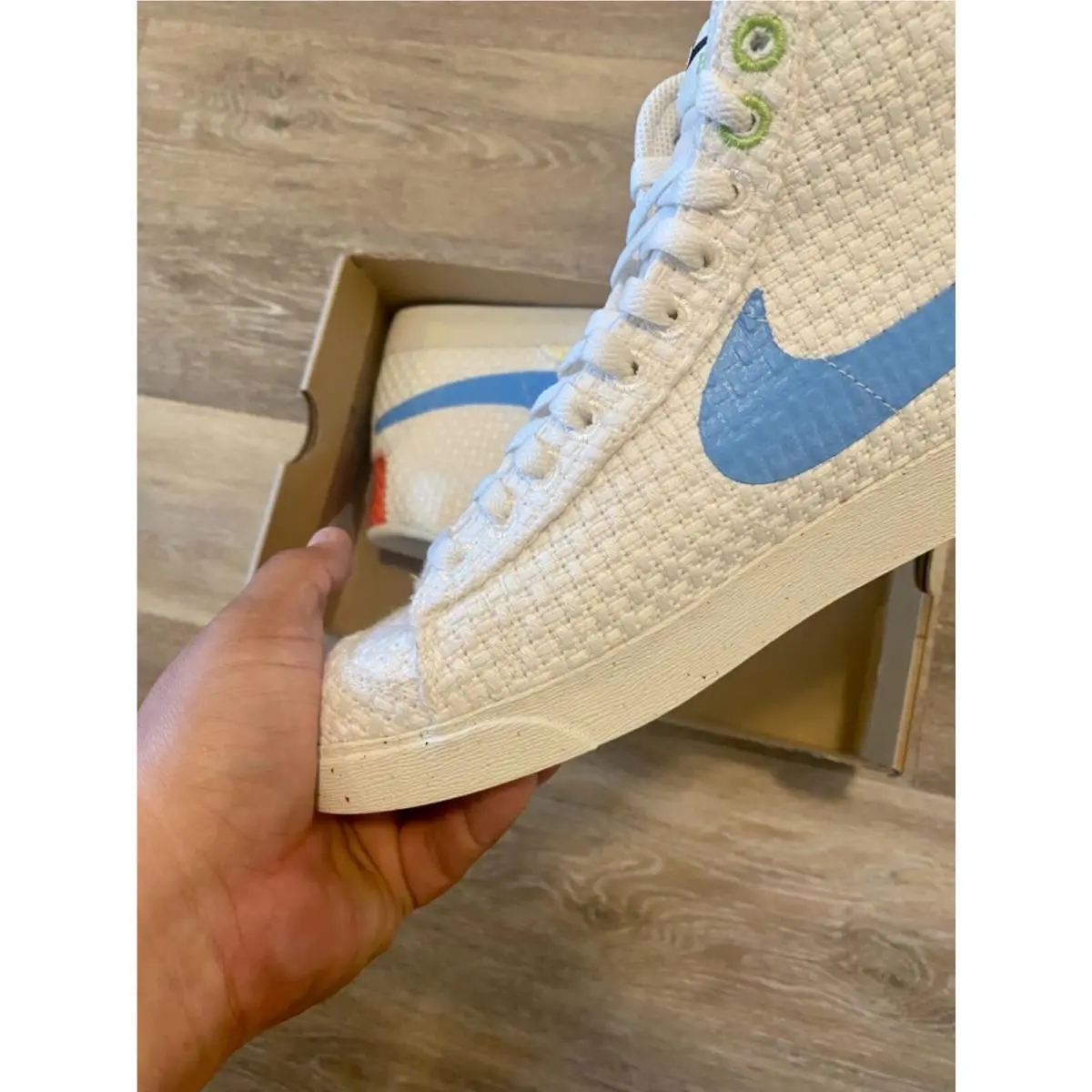 Nike shoes - Nike Blazer Mid `77 Next Nature - DV2173-100 - Sail-University Blue (UPC: 195870584269) 2