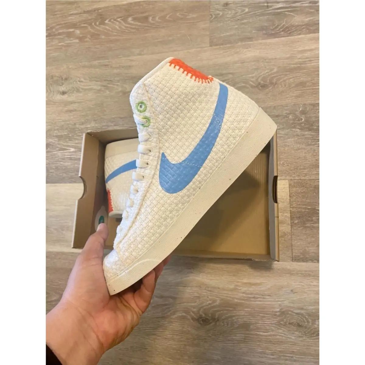Nike shoes - Nike Blazer Mid `77 Next Nature - DV2173-100 - Sail-University Blue (UPC: 195870584269) 3