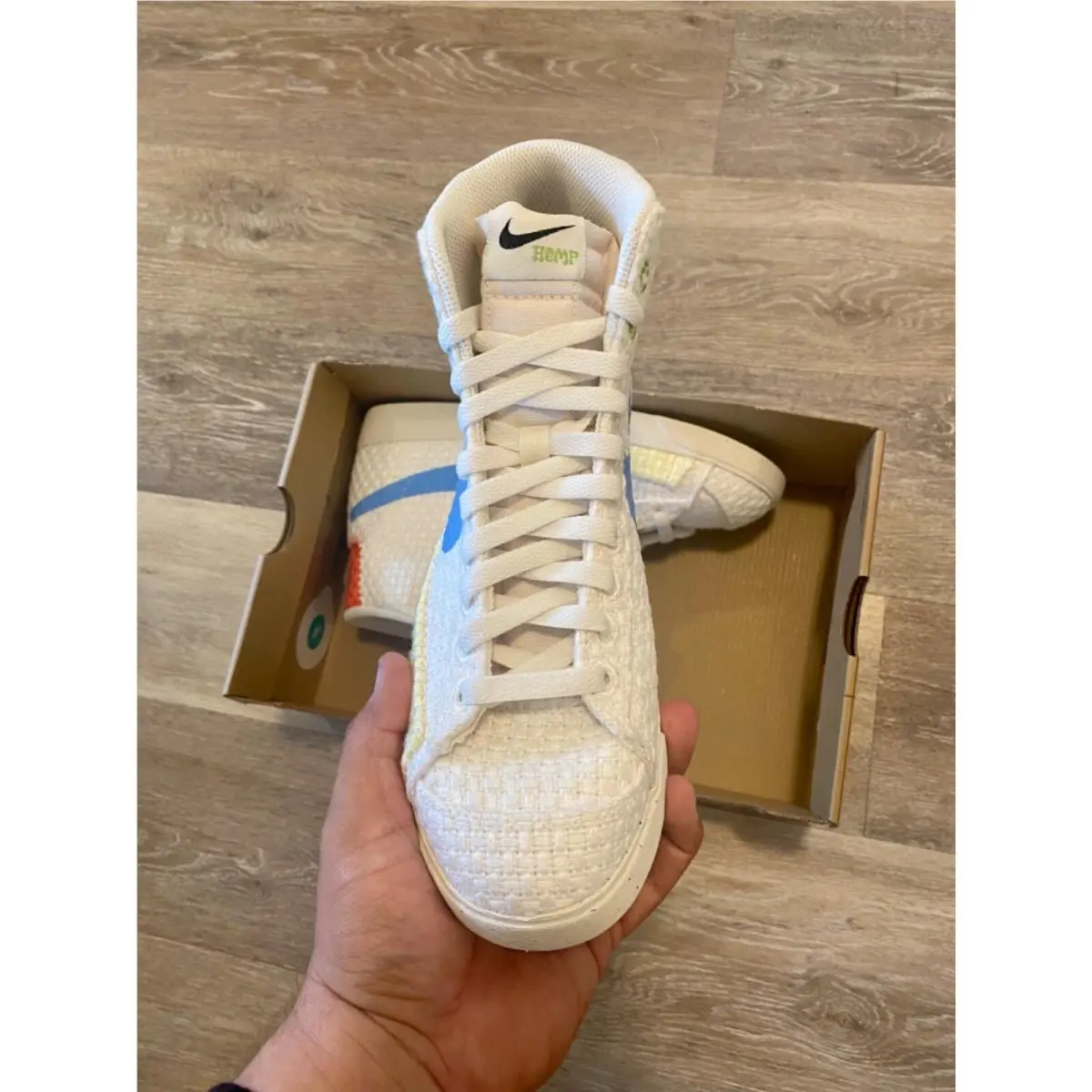 Nike shoes - Nike Blazer Mid `77 Next Nature - DV2173-100 - Sail-University Blue (UPC: 195870584269) 4