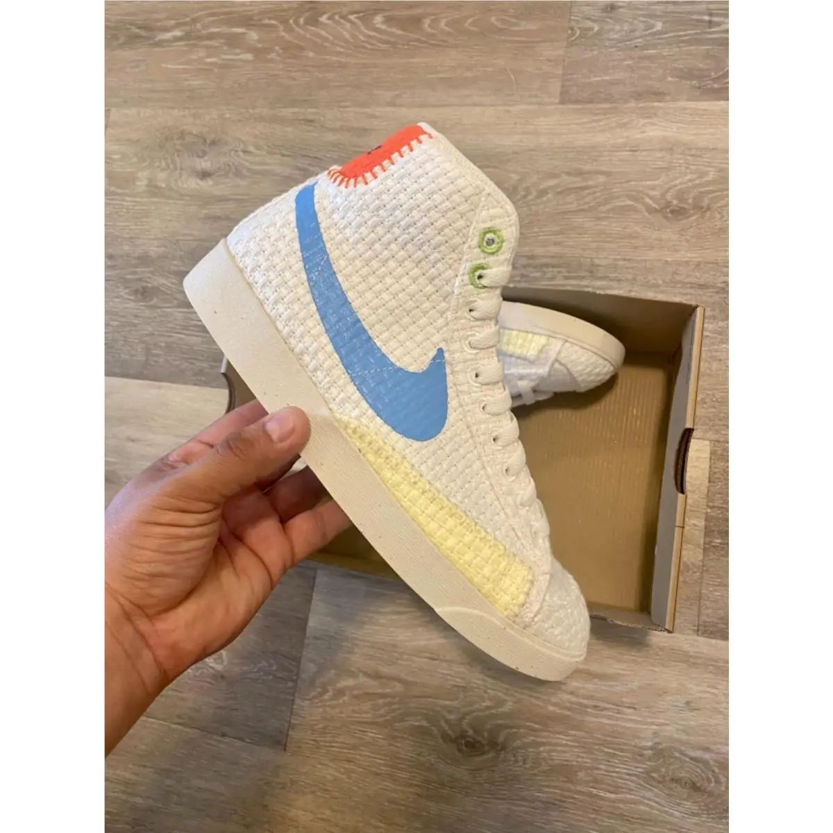 Nike shoes - Nike Blazer Mid `77 Next Nature - DV2173-100 - Sail-University Blue (UPC: 195870584269) 7