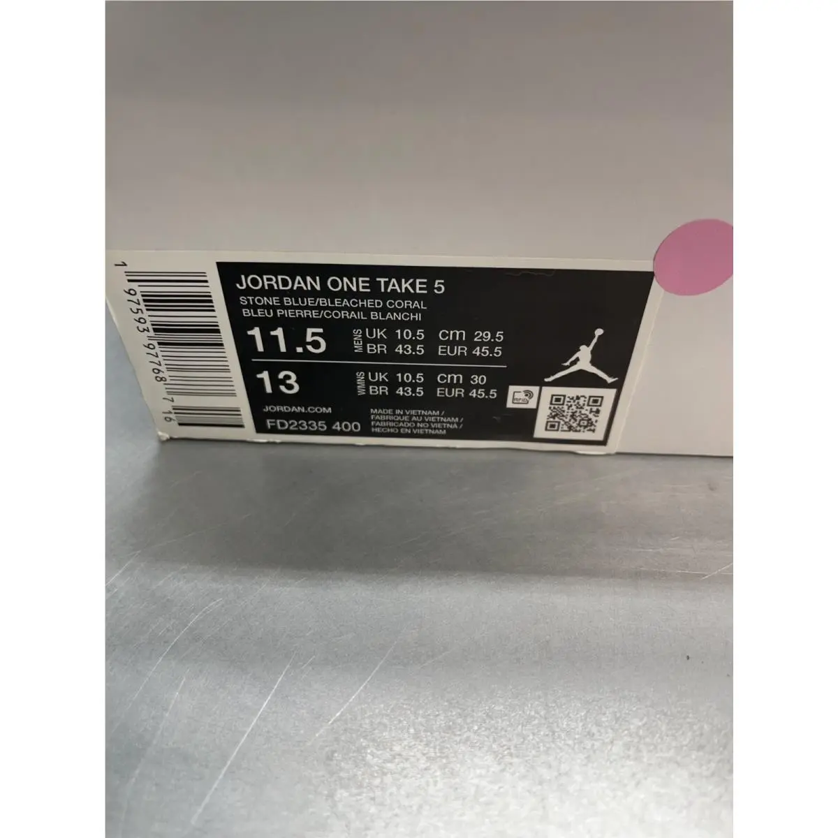 Nike shoes - Jordan One Take 5 - One Take - FD2335-400 - Blue, Manufacturer: Stone Blue 10