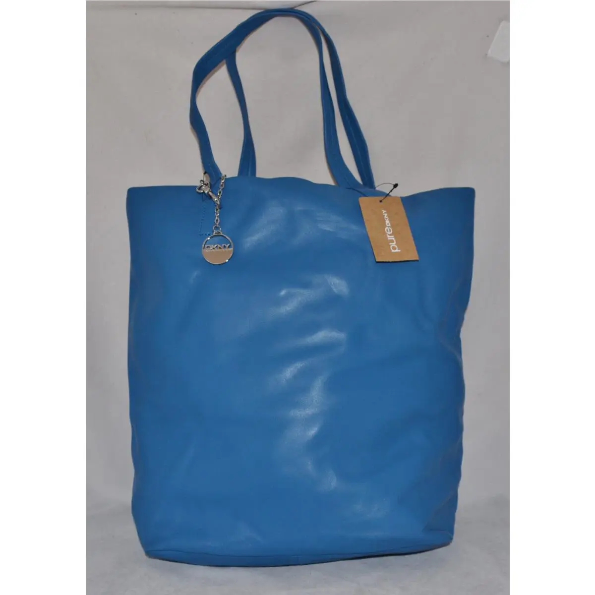 Dkny Pure Soft Leather Large Shopper Summer Bag Tote Purse Handbag Sac