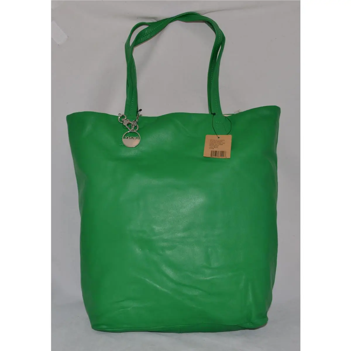Dkny Pure Soft Leather Large Shopper Summer Bag Tote Purse Handbag Sac Green by DKNY