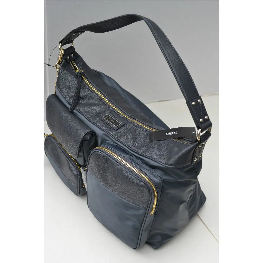 Dkny Nylon Handbag with Zipper Detail Bag Purse Shoulder Bag