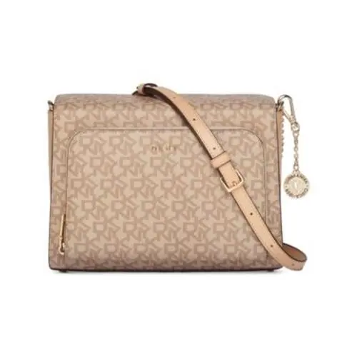 Dkny Women`s Crossbody Bag Bryant Pocket Crossbody Beige Signature by DKNY