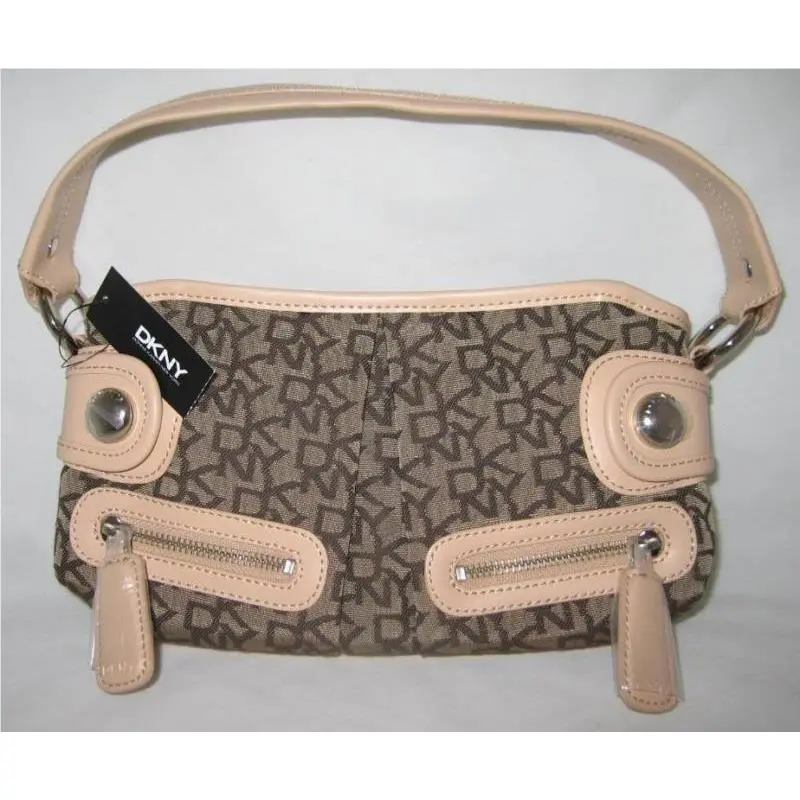 Dkny Town Country Classics Mini Handbag Bag Purse Chino/Natural by DKNY