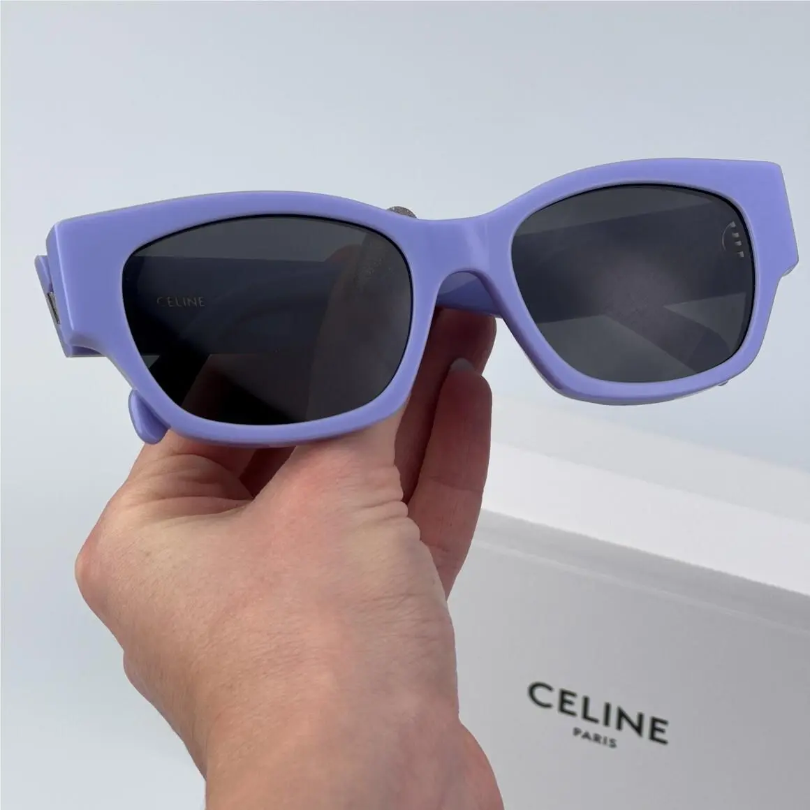 Women Sunglasses Shiny Lilac Smoke Cat Eye CL40197U 78A by Celine