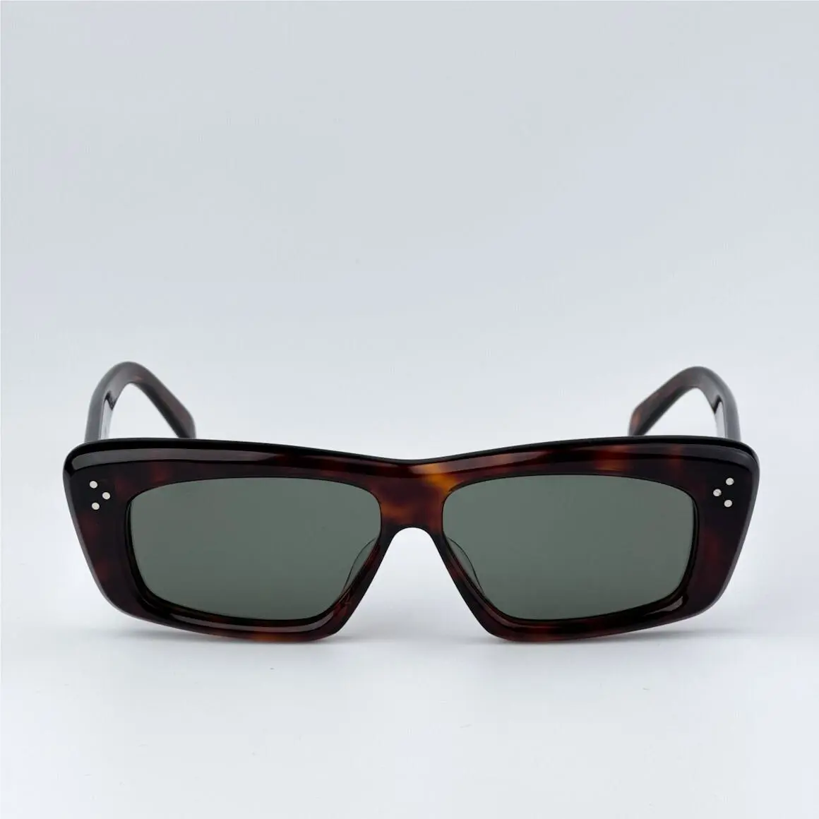 Celine Women Sunglasses Havana Green Rectangle CL40259I 52N