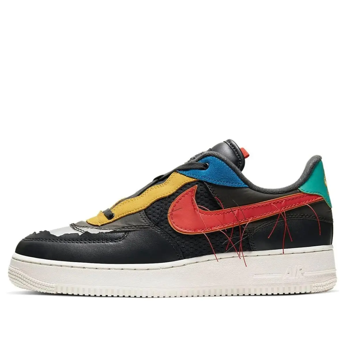 Nike Air Force 1 Low Bhm CT5534-001 Black Gold Red Men’s Sneakers Size 9.5