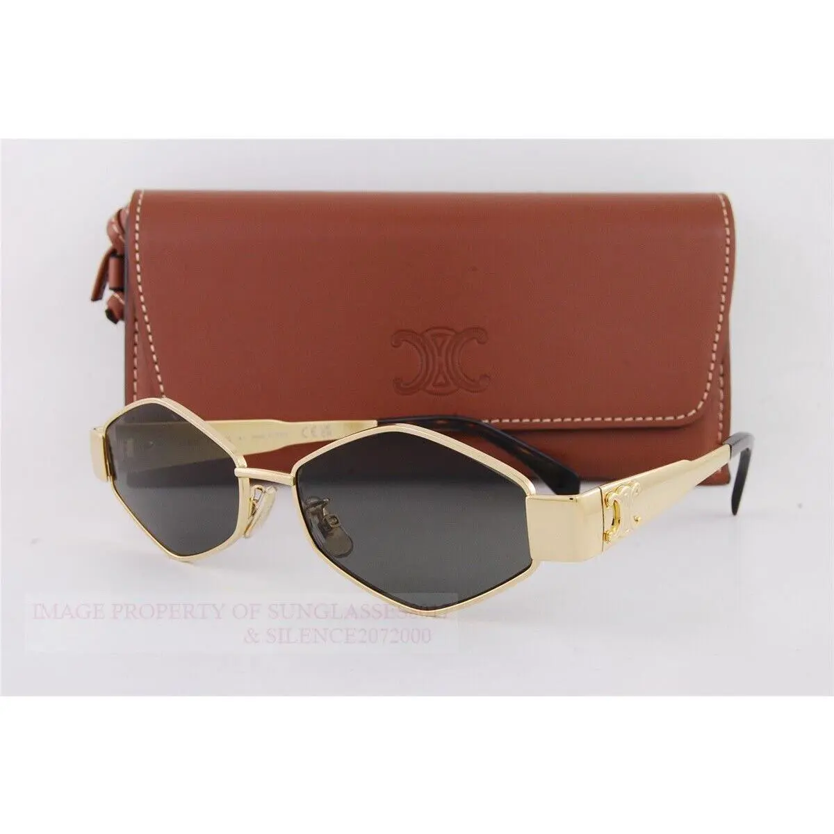 Celine Sunglasses CL 40254U 30N Gold/dark Gray For Men Women