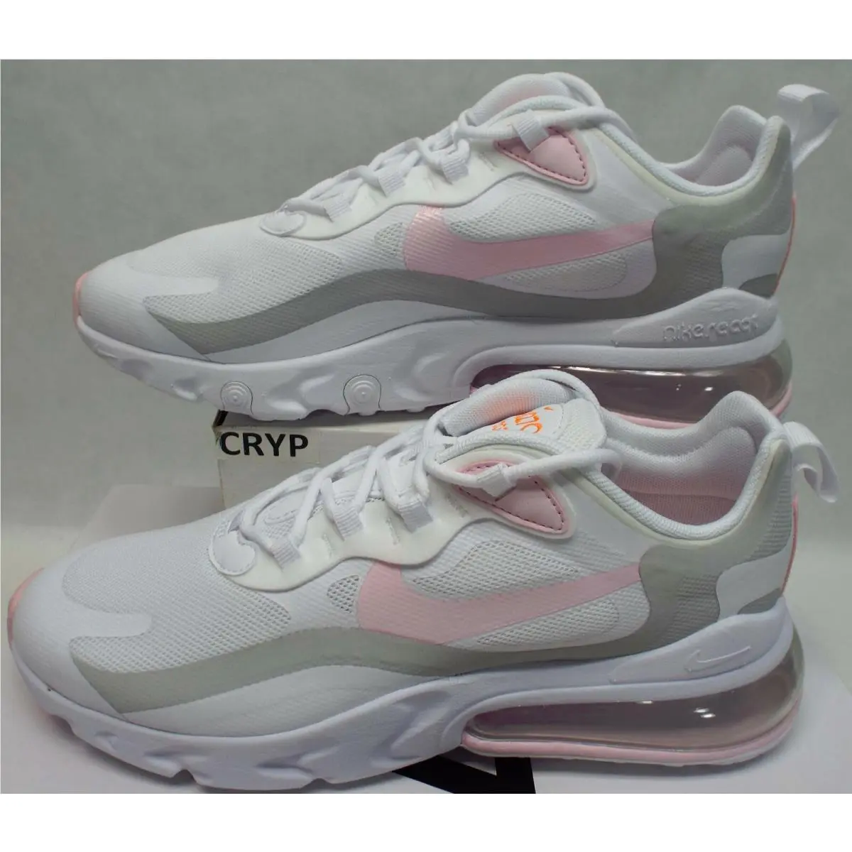 Womens 11.5  Air Max 270 React White Pink Foam Shoes CZ0372-101 by Nike