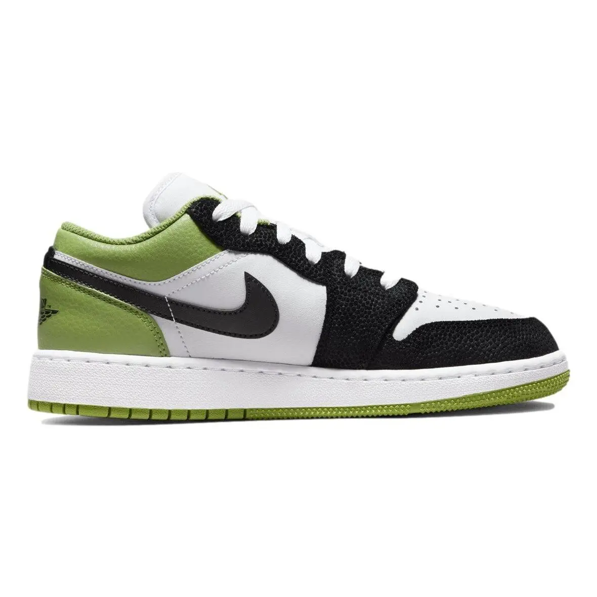 Nike shoes - Jordan 1 Low SE (GS) - DQ8389100 - White/Black-Altitude Green (UPC: 196151820342) 0