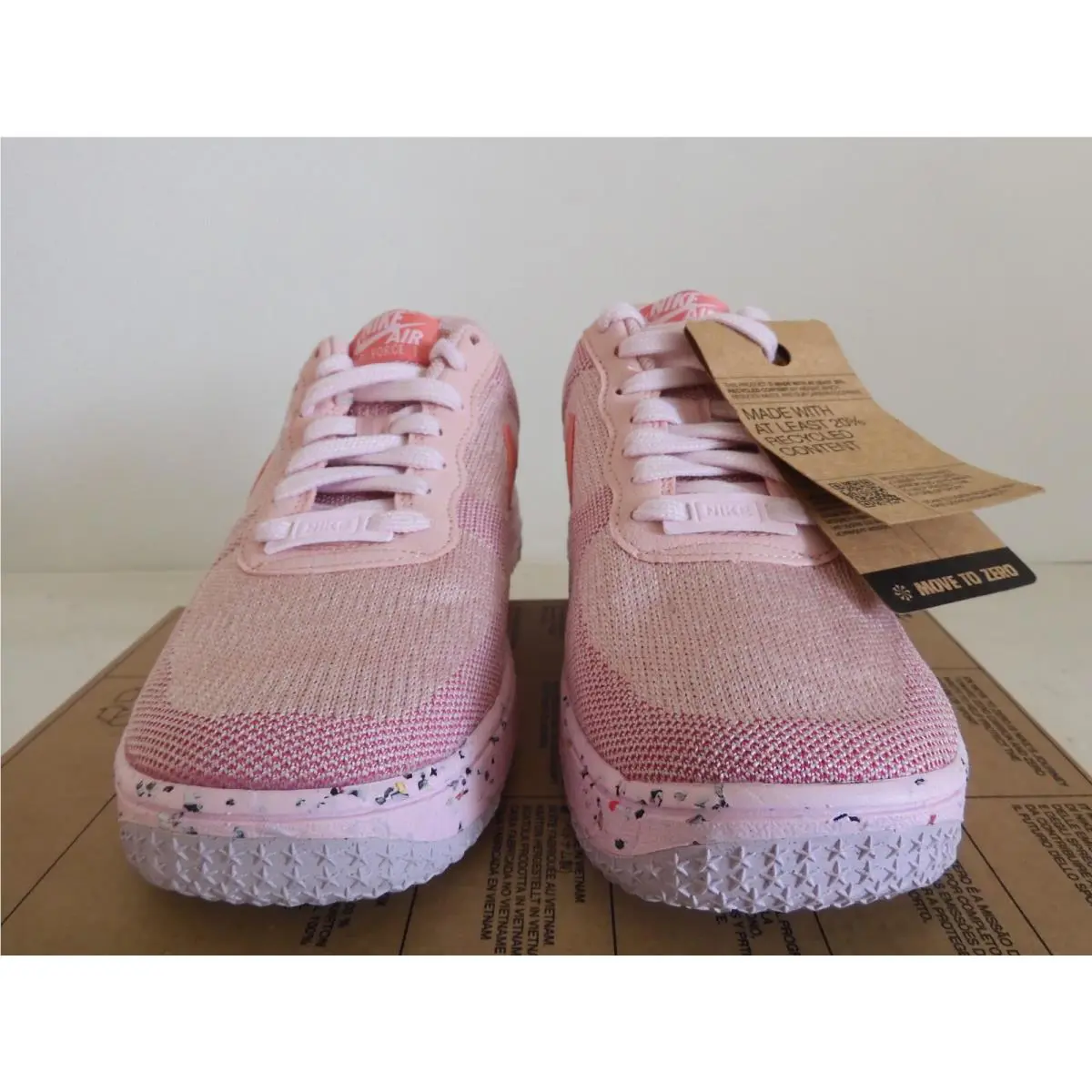 Nike shoes - Nike Air Force 1 Flyknit - DC7273-600 - PINK GLAZE PINK SALT (UPC: 195238098421) 1