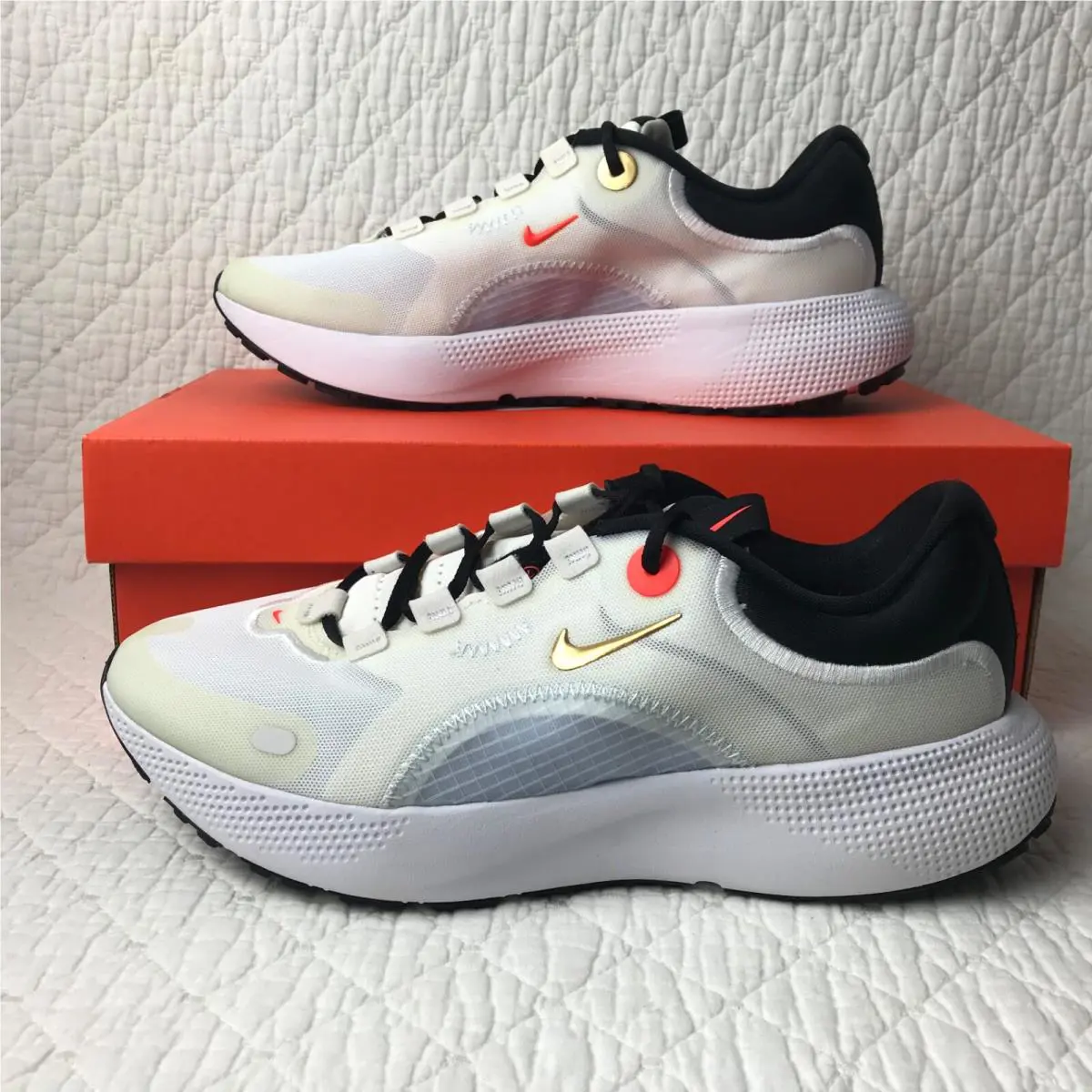 Nike shoes - Nike React Escape - React Escape - CV3817-103 - summit white/ metallic gold coin 1
