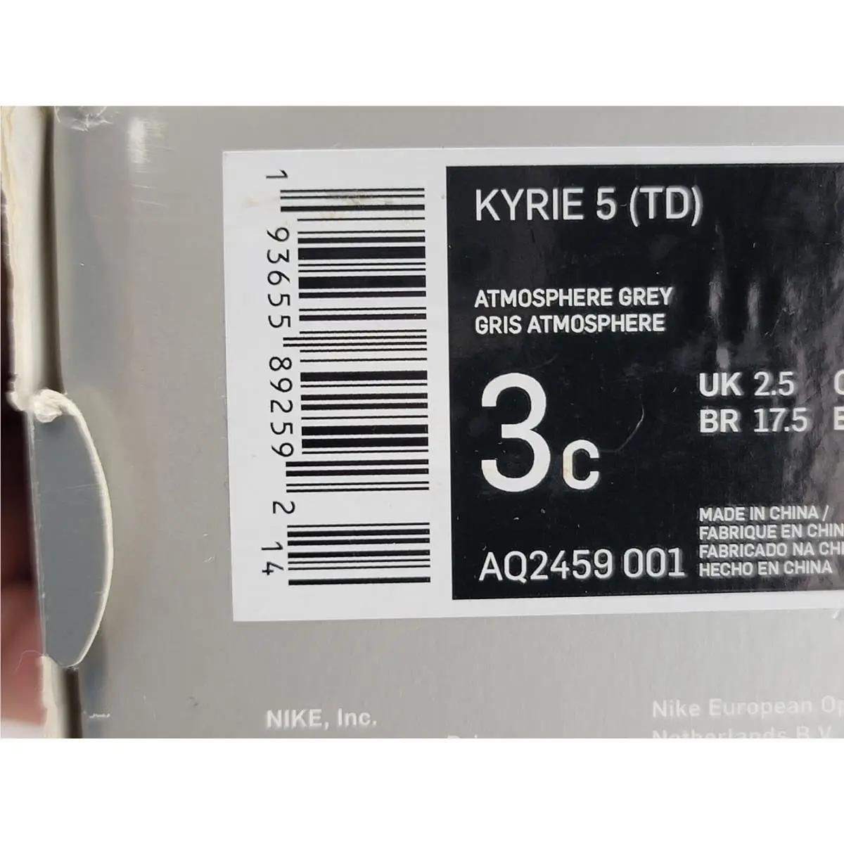 Nike shoes - Nike Kyrie 5 - Kyrie - AQ2459-001 - Atmosphere Grey & Purple (UPC: 193655892592) 7
