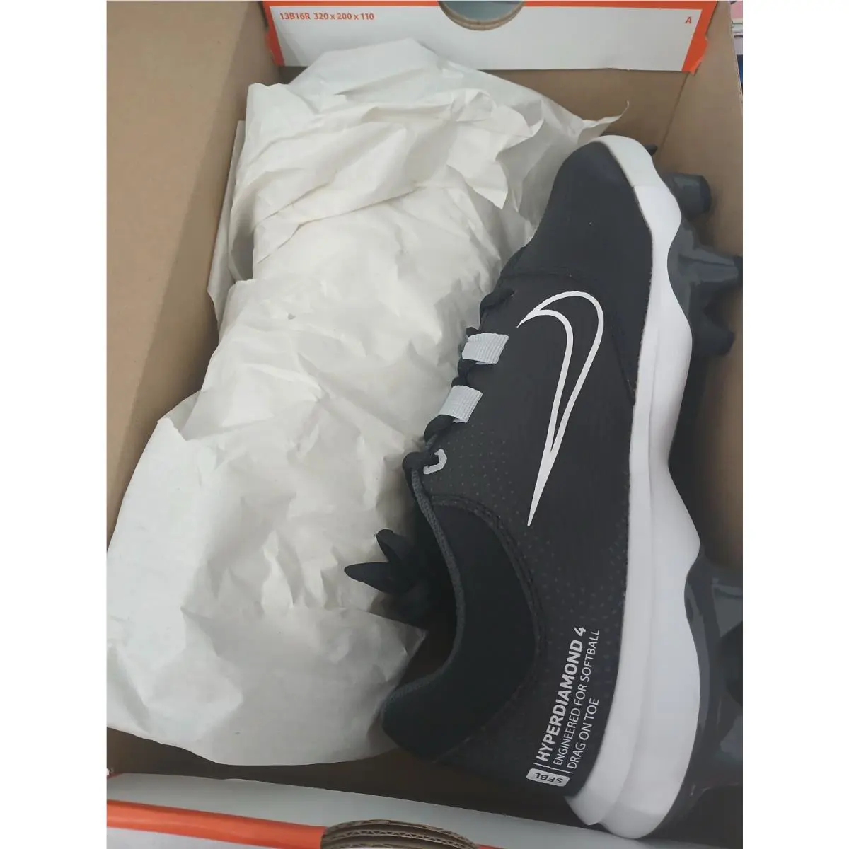 Nike shoes - Nike HyperDiamond 4 - HyperDiamond - DC8990-010 - Black 5
