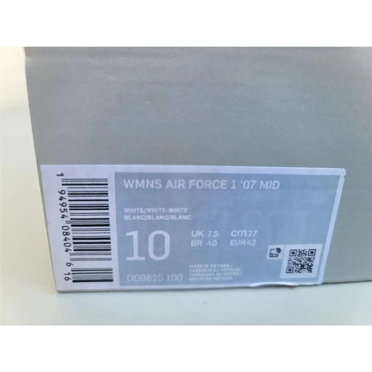 Nike shoes - Nike Air Force 1 `07 - DD9625 100 - White 4