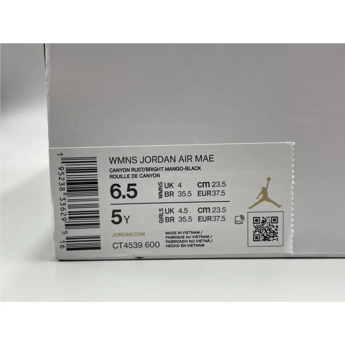 Nike shoes - NIKE JORDAN AIR MAE CANYON RUST - CT4539 600 - Black (UPC: 195238336295) 4