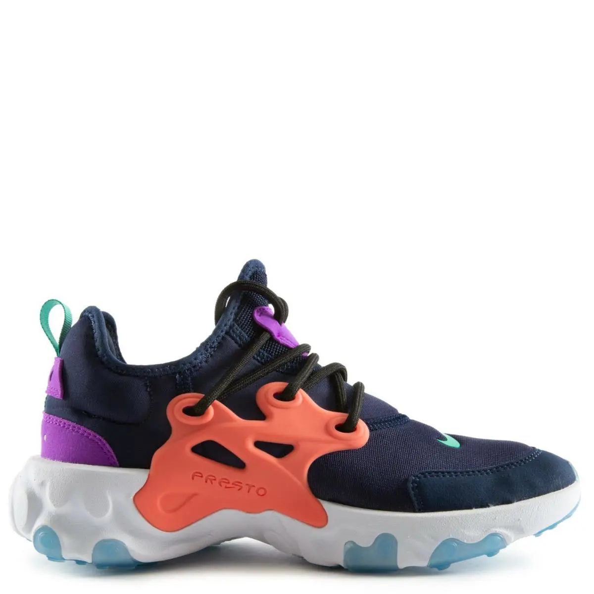 Nike shoes - Nike React Presto (GS) - React Presto - BQ4002 402 - Midnight Navy/Kinetic Green (UPC: 193654812485) 4