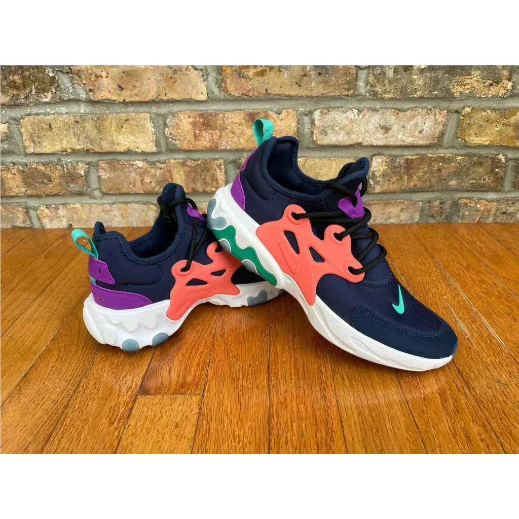Nike shoes - Nike React Presto (GS) - React Presto - BQ4002 402 - Midnight Navy/Kinetic Green (UPC: 193654812485) 0