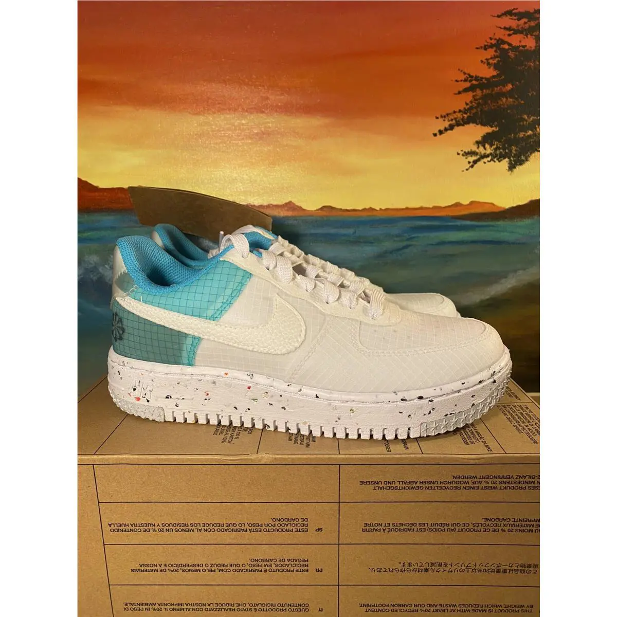 Nike shoes - Nike Air Force 1 - Air Force - DO7692-101 - White, Manufacturer: White/Dynamic Turquoise/Armory Navy/White 0
