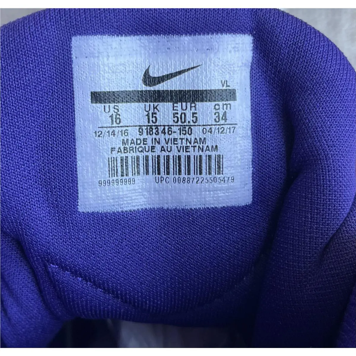Nike shoes - Nike Force Savage - Force Savage - 918346-150 - Black White Court Purple 4