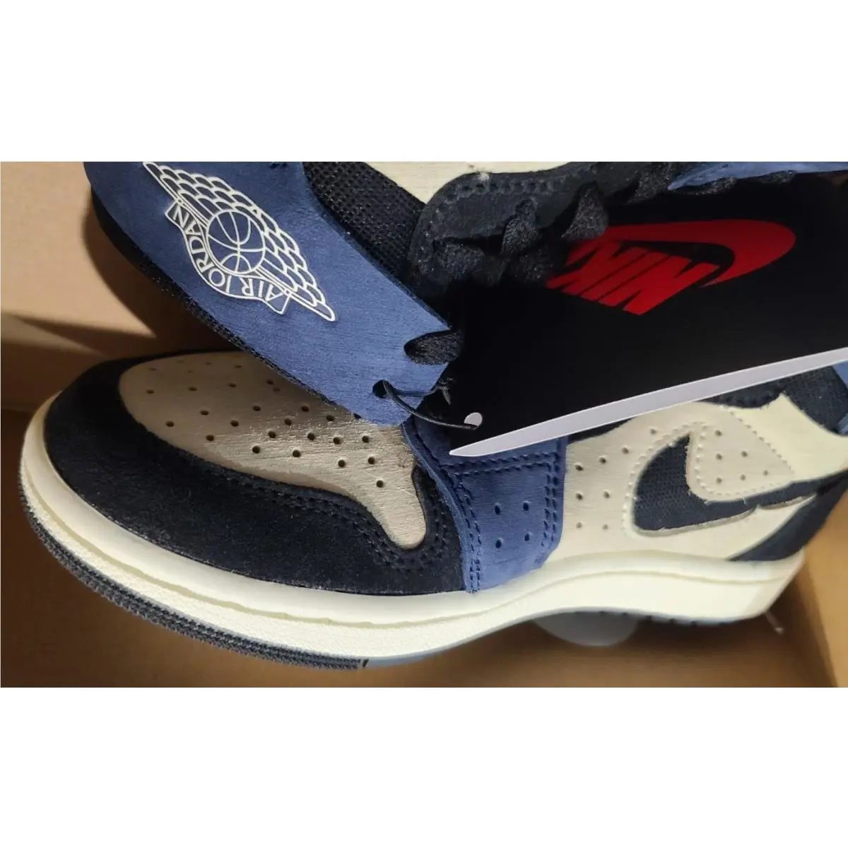 Nike shoes - Nike Air Jordan 1 - Air - DV1305-104 - Blue (UPC: 195240871340) 10