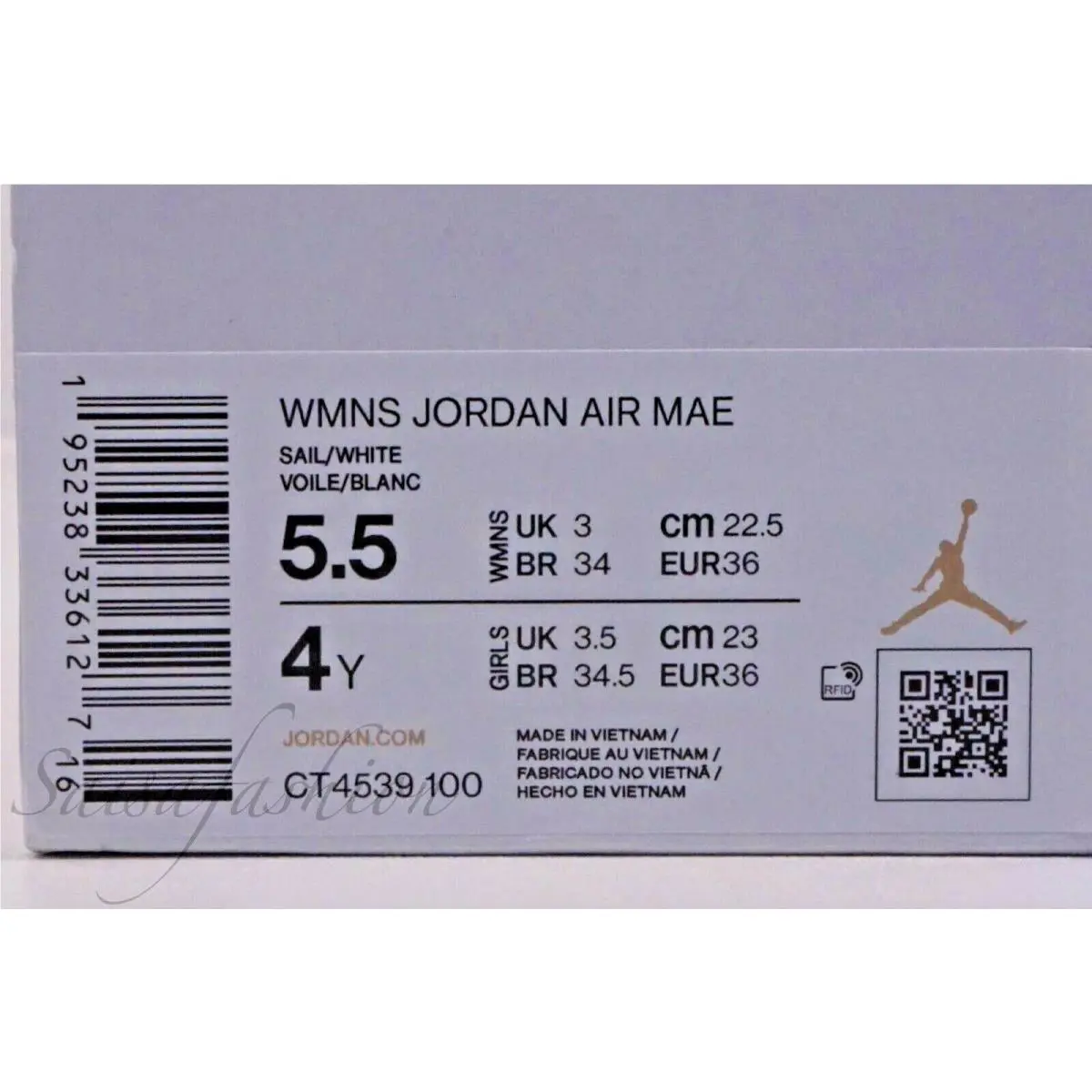 Nike shoes - Jordan Air Mae - Air Mae - CT4539-100 - White (UPC: 195238336189) 9