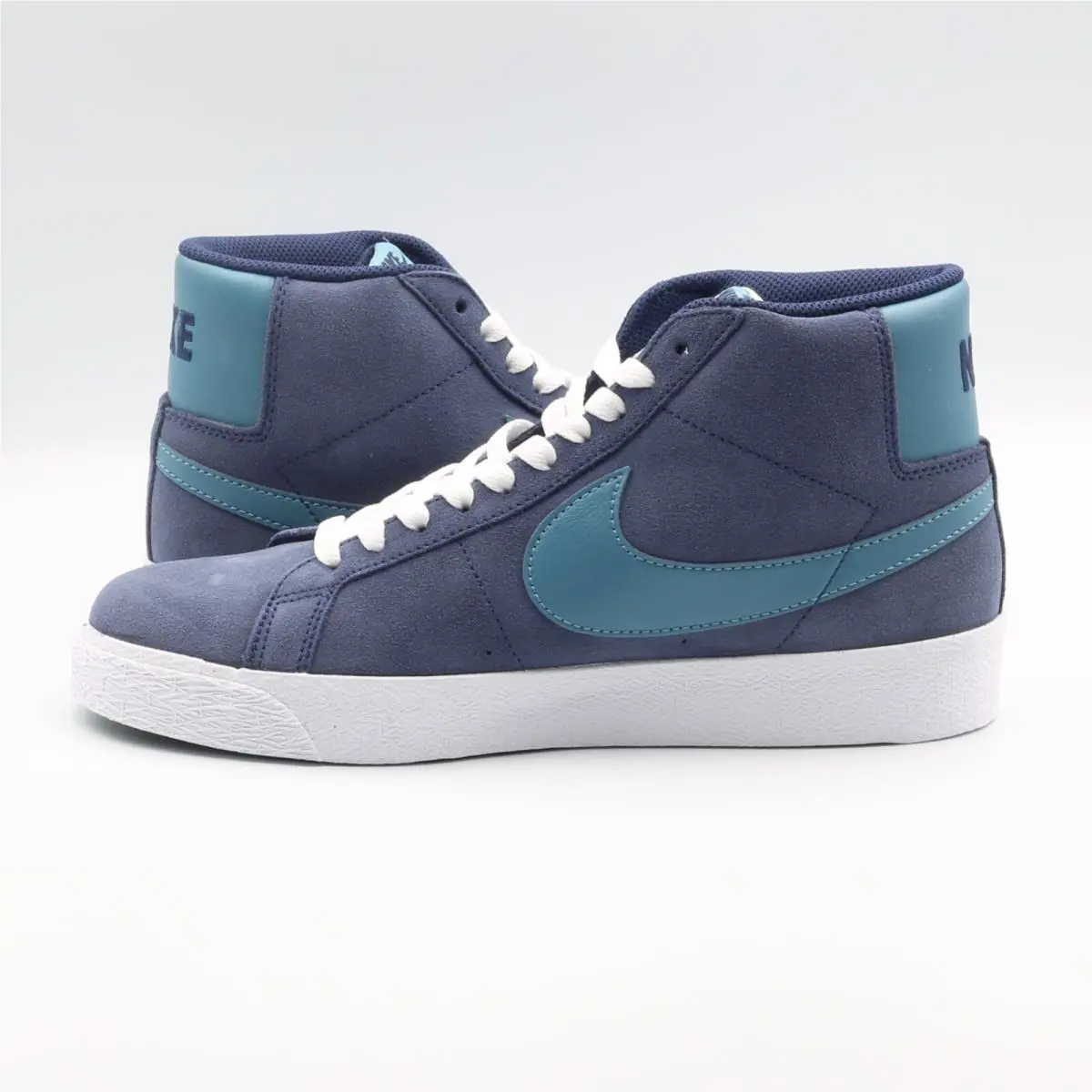 Nike shoes - Nike SB Zoom Blazer Mid - FD0731-400 - Midnight Navy/Noise Aqua (UPC: 196154152716) 4
