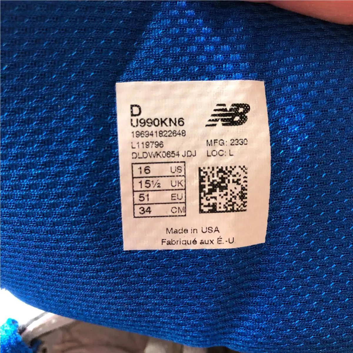 New Balance shoes - New Balance 990v6 - U990KN6 - Blue 4