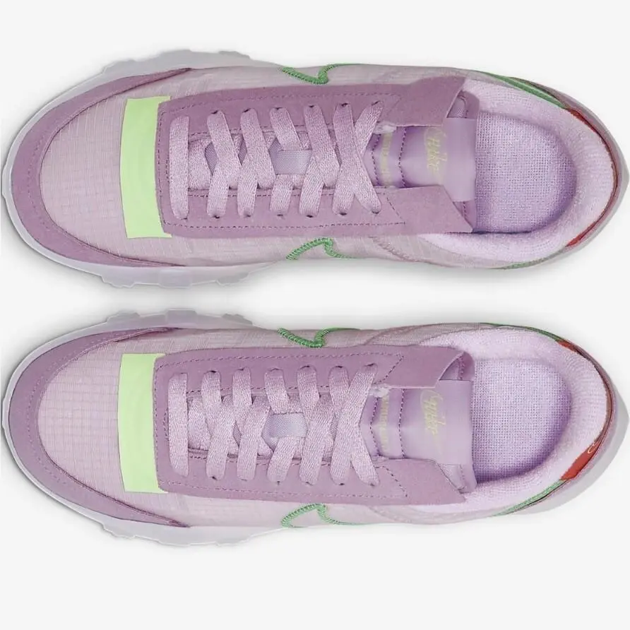 Nike shoes - Waffle Racer 2X - Waffle Racer - CK6647-601 - Light Arctic Pink/Grey Fog/Barely Volt/Poison Green (UPC: 0194499056591) 4