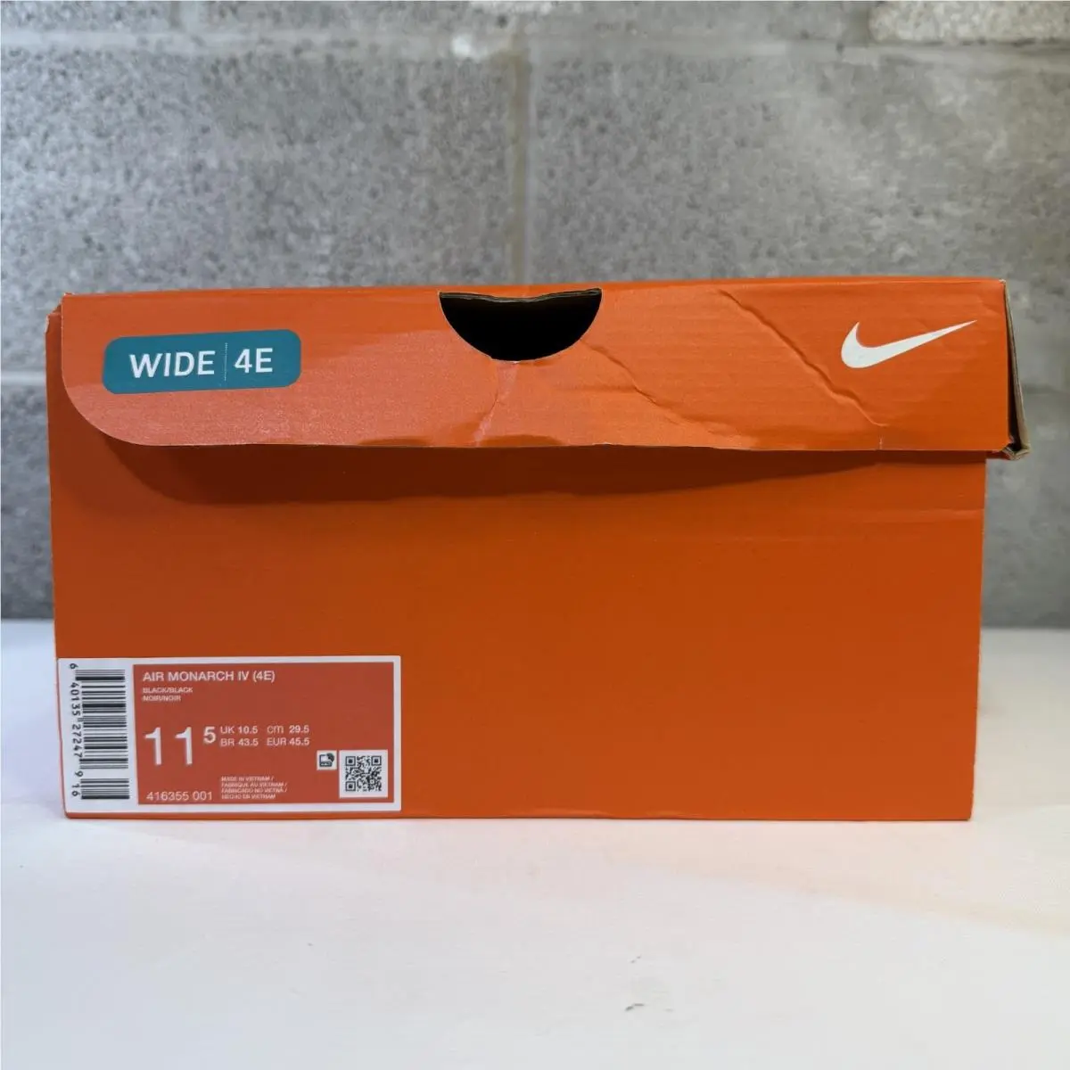 Nike shoes - Nike Air Monarch IV - Air Monarch - 416355-001 - Black 3