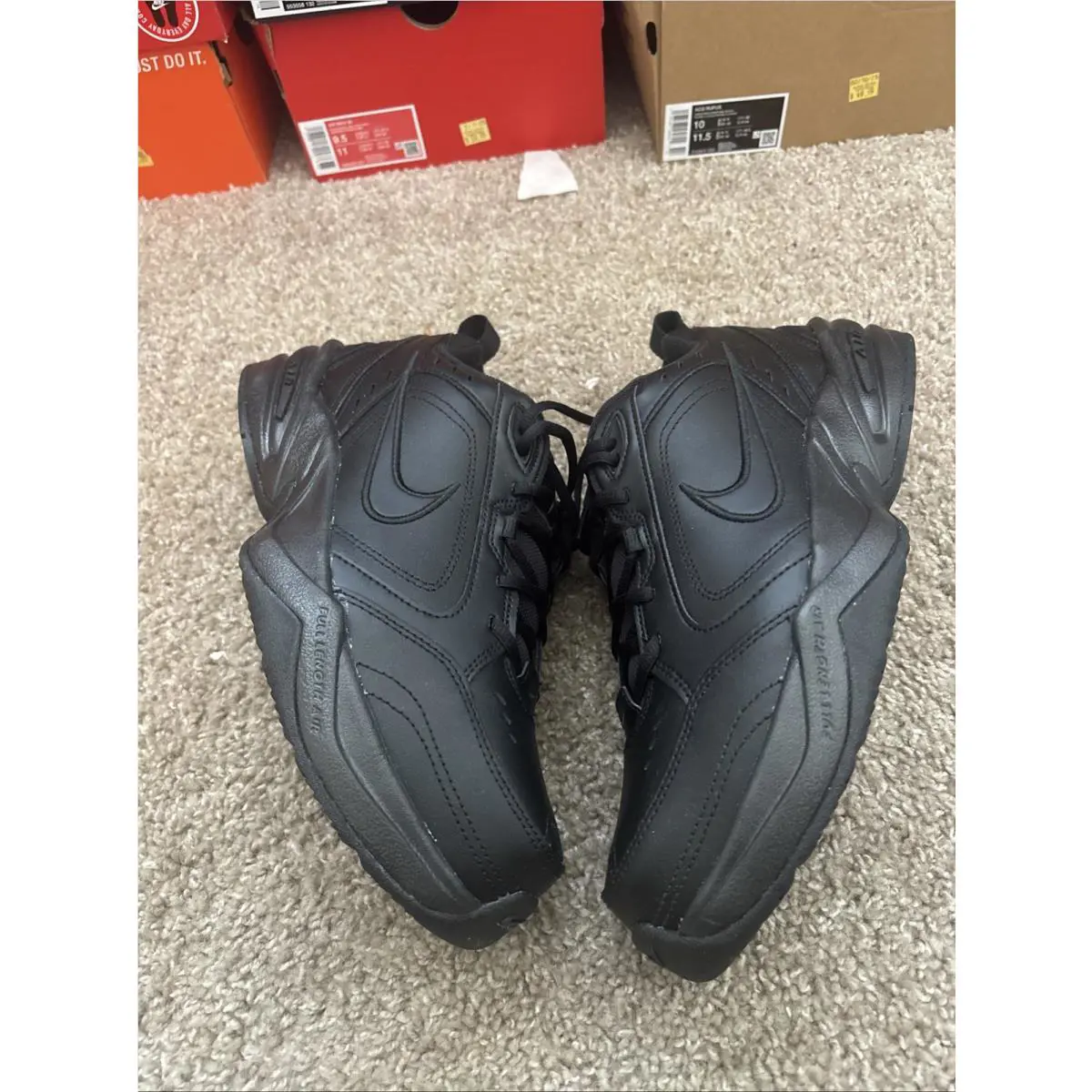 Nike shoes - Nike Air Monarch IV - Air Monarch - 416355-001 - Black 3