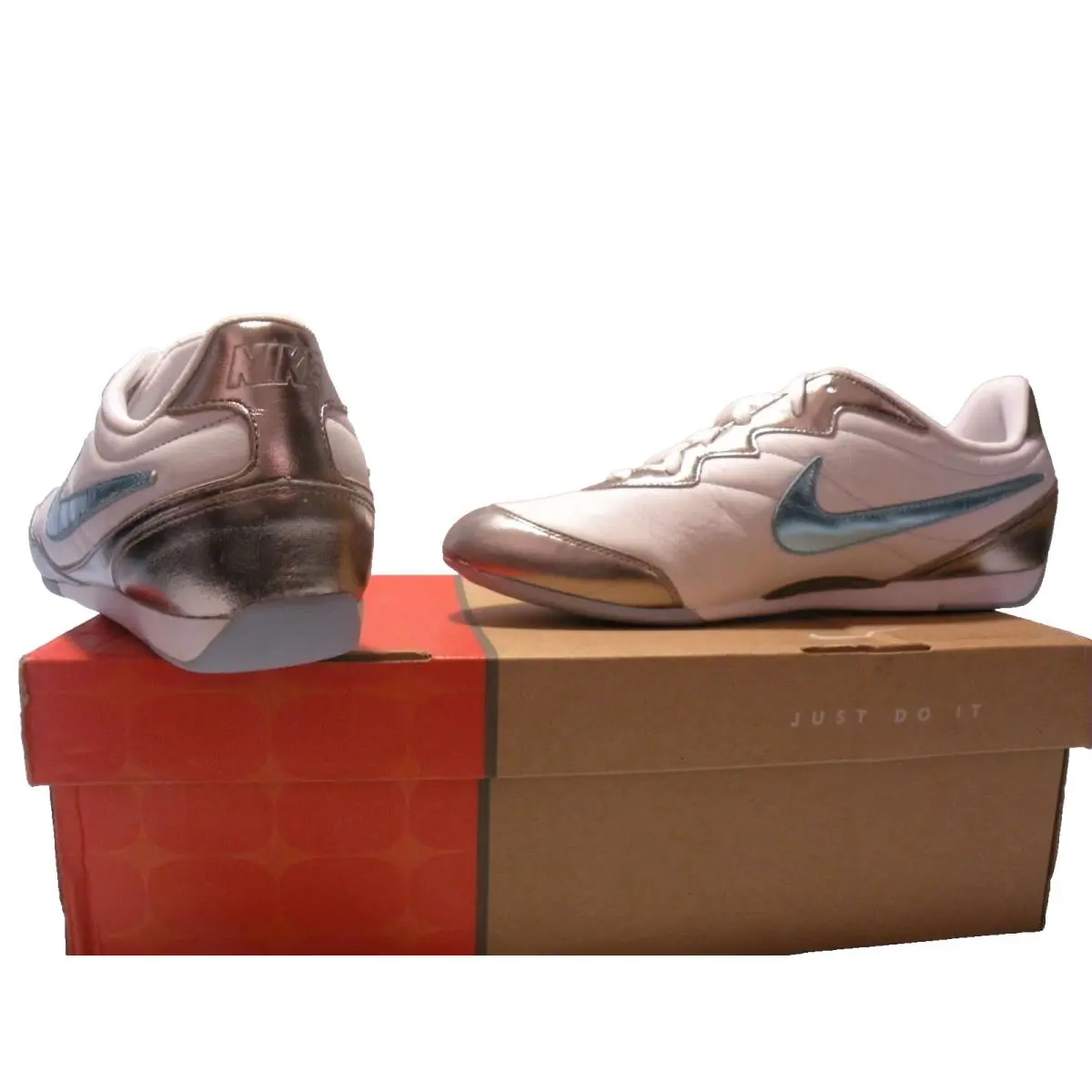 Nike shoes - White/Silver/Blue-314226-141 1