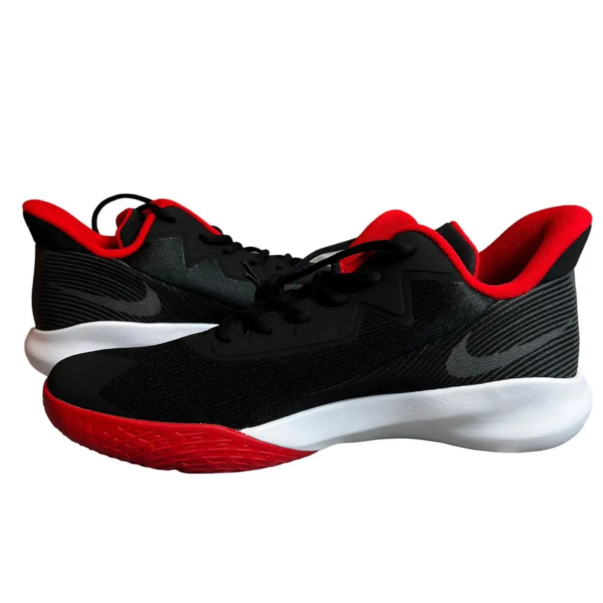 Nike shoes - Nike Precision IV - Precision - Black Red White 2