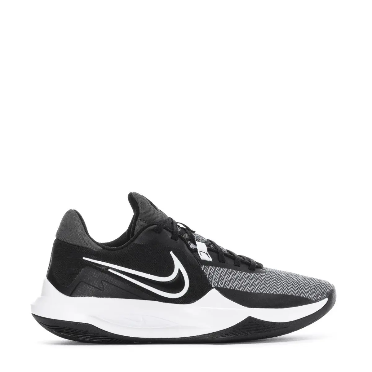 Nike Precision 6 Men`s Basketball Shoes Black White Gray Size 10.5 - Gray