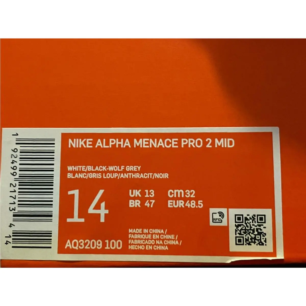 Nike shoes - Nike Alpha Menace - Alpha Menace - AQ3209-100 - White 7