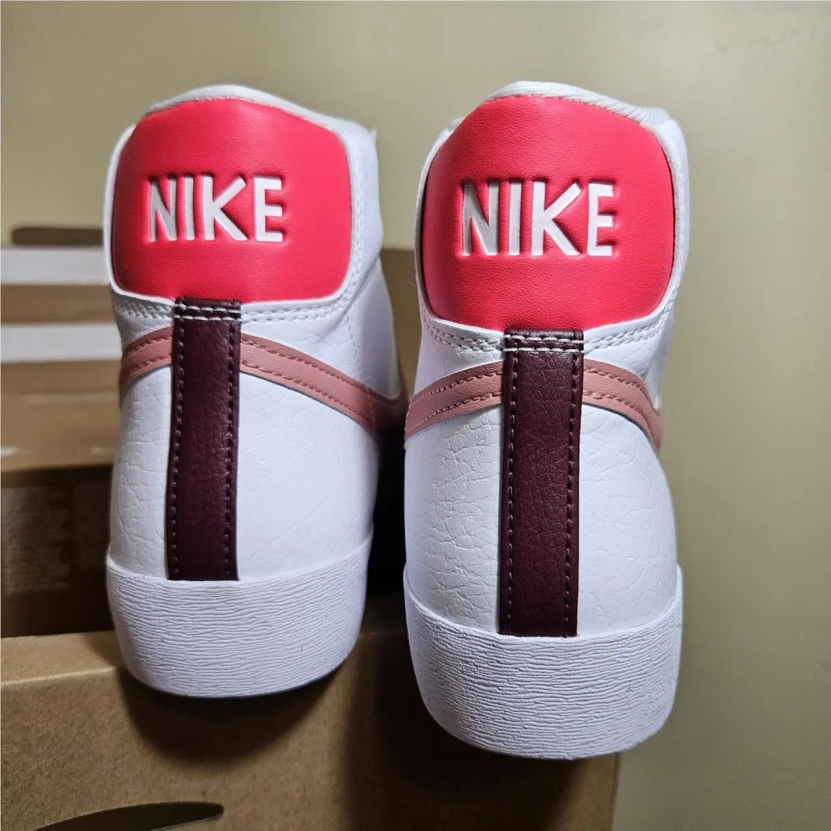 Nike shoes - Nike Blazer Mid `77 Next Nature - DQ4124-105 - White, Red, Pink 10