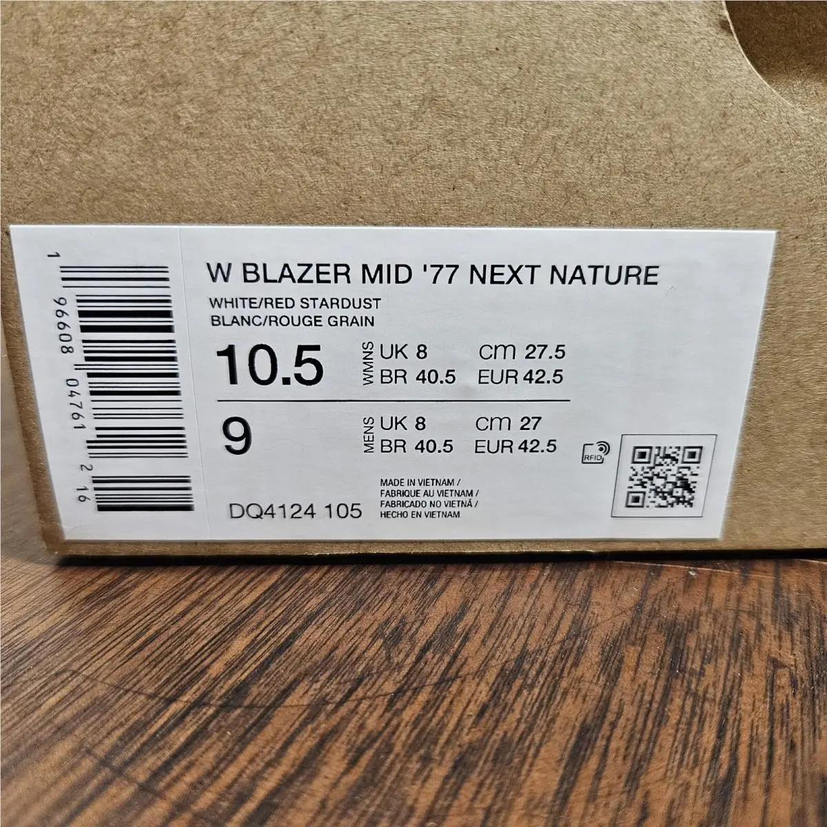 Nike shoes - Nike Blazer Mid `77 Next Nature - DQ4124-105 - White, Red, Pink 13