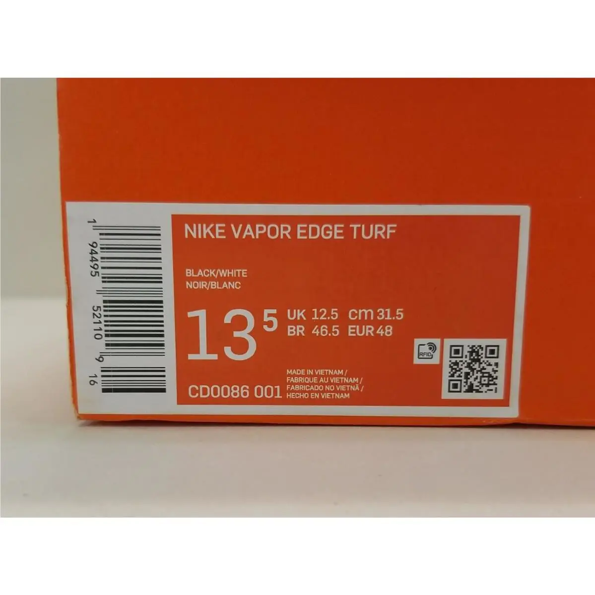 Nike shoes - Nike Vapor Edge - Vapor Edge - CD0086 001 - Black,White 6