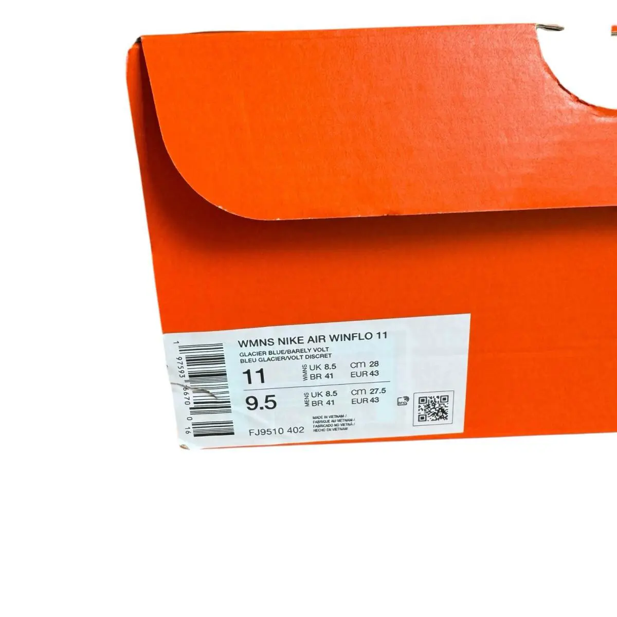 Nike shoes - Nike Air Winflo 11 - Air Winflo - FJ9510-402 - White, Manufacturer: Glacier Blue/barely Volt (UPC: 0197593766700) 10