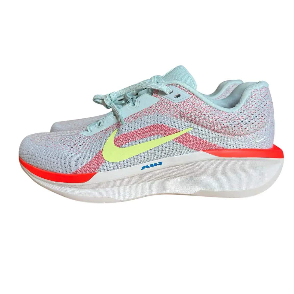 Nike shoes - Nike Air Winflo 11 - Air Winflo - FJ9510-402 - White, Manufacturer: Glacier Blue/barely Volt (UPC: 0197593766700) 2