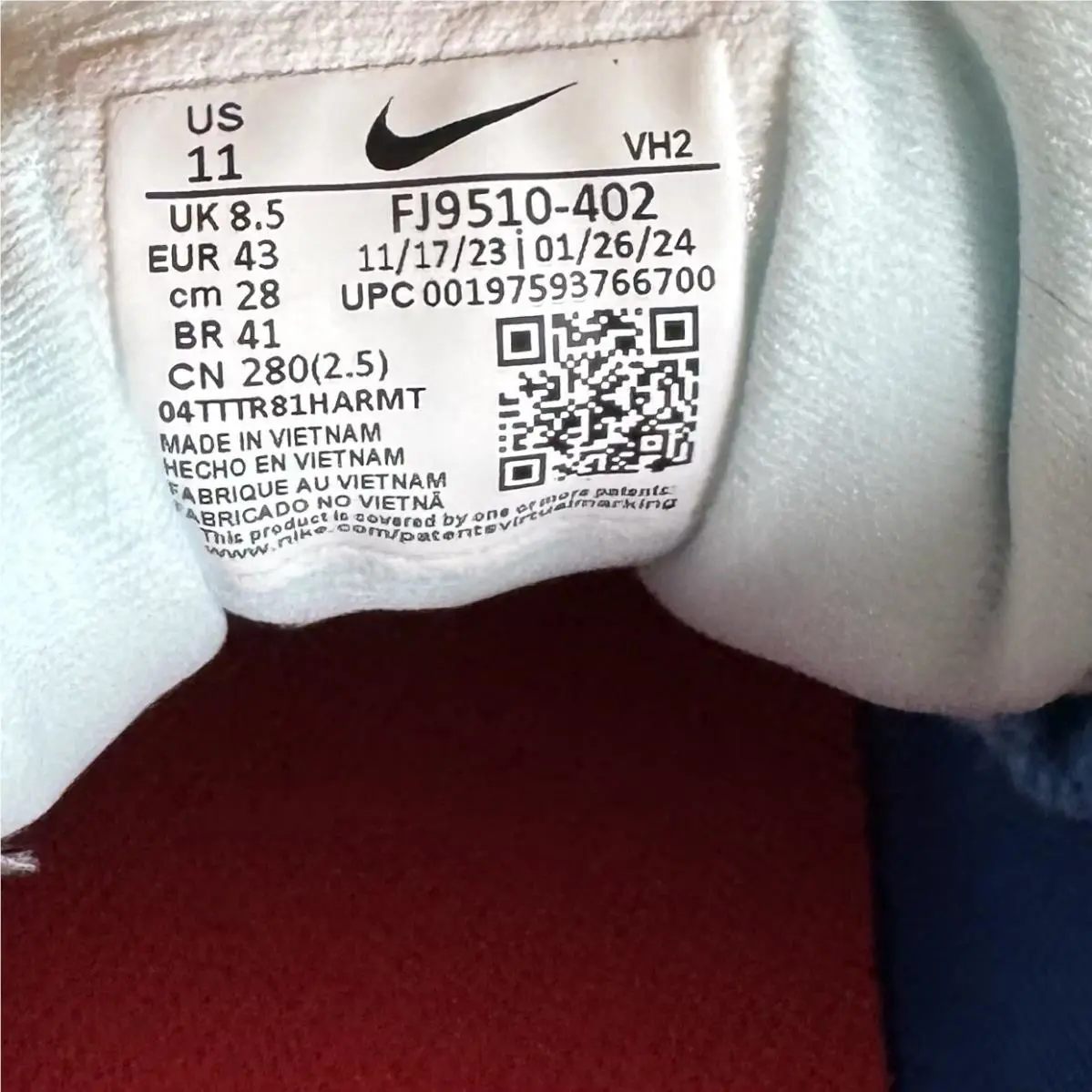 Nike shoes - Nike Air Winflo 11 - Air Winflo - FJ9510-402 - White, Manufacturer: Glacier Blue/barely Volt (UPC: 0197593766700) 13