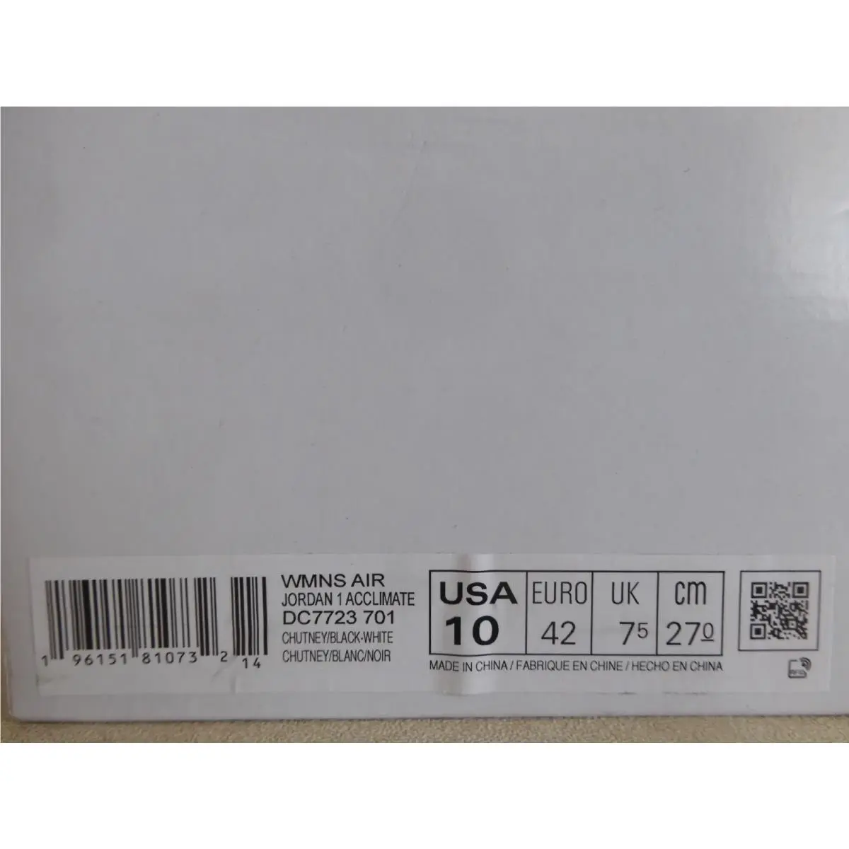 Nike shoes - Jordan 1 Acclimate - Acclimate - DC7723-701 - Brown (UPC: 196151810732) 6