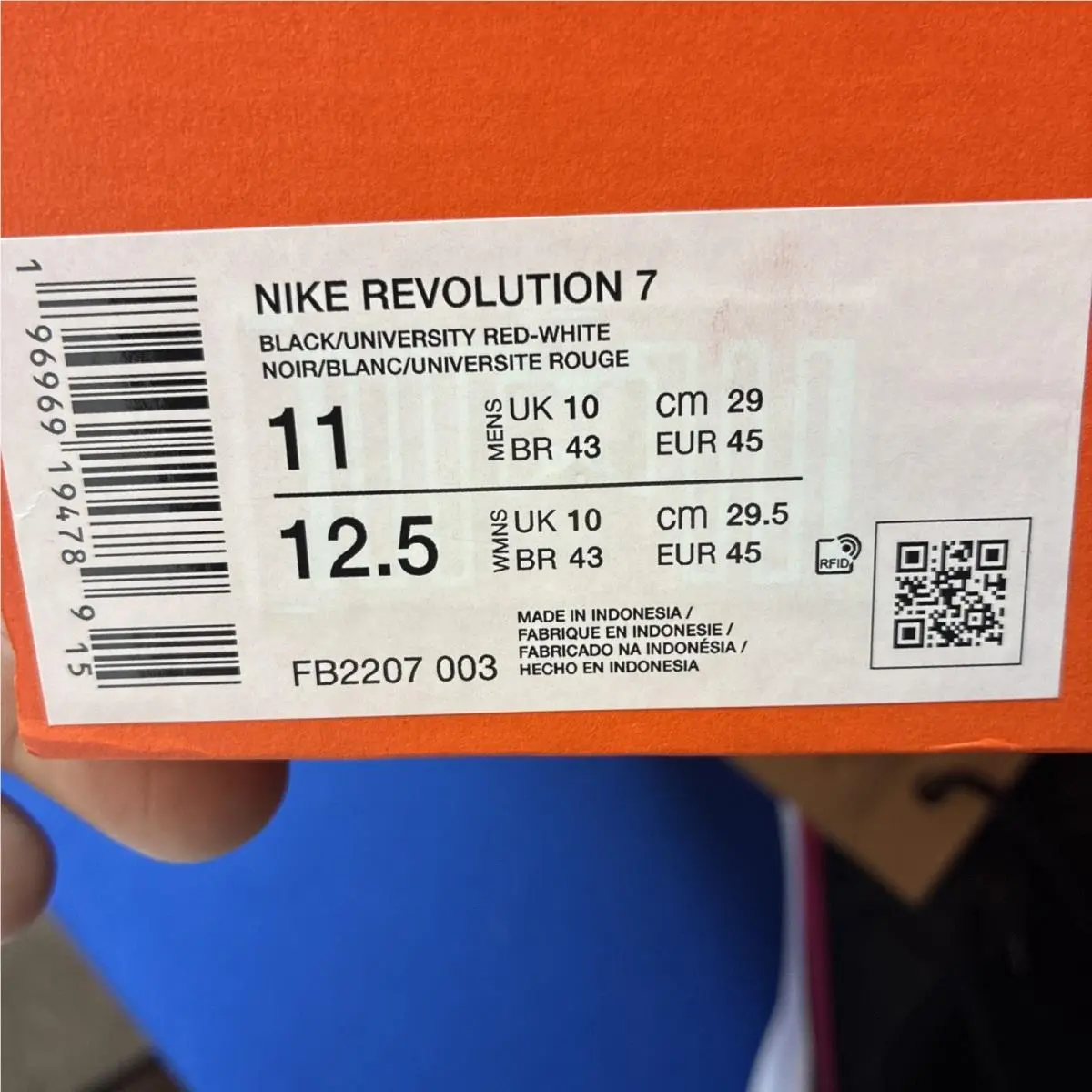 Nike shoes - Nike Revolution 7 - Revolution - FB2207-003 - Black / Red 6